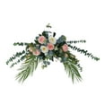 thumbnail image 1 of Fondo decorativo floral artificial Arreglo central multiusos para Rosado, 1 of 7
