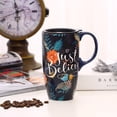 thumbnail image 3 of Ceramic Mug with Lid and Handle,17oz. Tall Coffee Cup for Home,Party and Birthday,Just Believe, 3 of 8