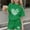 A76 Green, variant on 2 Piece Kids Clover Heart Print Graphic Tees Crew Neck Short Sleeve T-Shirt Casual Gym Shorts Set Lucky St. Patrick's Day Outfits, 4T-15Y