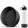 thumbnail image 2 of 2 Pack Protective Silicone Boot for Stanley Quencher Adventure 40oz & Stanley IceFlow 20oz 30o, Water Bottle Bottom Sleeve Cover, Silicone Bumper Boot Sleeve for Stanley Tumbler Accessories, Black, 2 of 8
