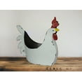 thumbnail image 3 of Zeckos White Metal Rooster Planter Indoor Outdoor Home Décor 15.5 inch, 3 of 10