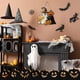 thumbnail image 4 of Xihbxyly Corona de Halloween con Diseño de Esqueleto de Calabaza, Letrero de Bienvenida de Madera, Decoración Duradera para Exteriores, Accesorio Festivo, Fácil Instalación, Tamaño 30 X 30 Cm., 4 of 6
