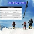 thumbnail image 3 of Trekking Poles Shock Absorption Foldable Ultralight Hiking Pole Suitable For Outdoor Camping Mountaineering Backpacking And Trip, 3 of 9