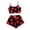 Red, variant on HNMKIU 2024 Women's Printed Pajama Set Soft Sleepwear Two Piece Outfit for Comfortable Nights Black,M