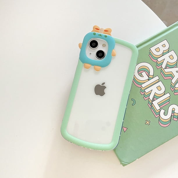 Funda de teléfono Monster para Iphone 14 Pro Max, Funda de silicona para Iphone 13 Pro Max 12 11 XR X Xs SE 2022 2020 7 8 Plus 6 6s Coque qiuyongming unisex