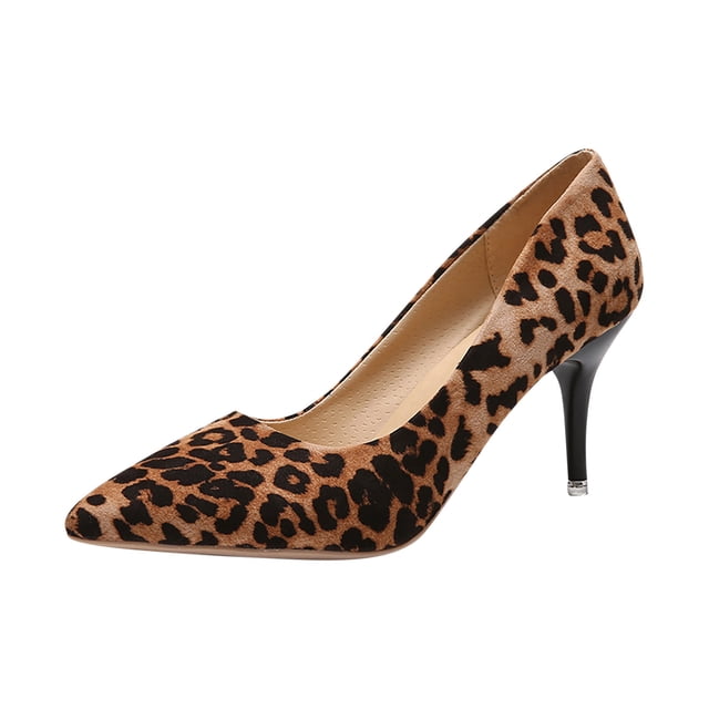 CEHVOM Women's Formal Fashion Leisure Office Solid Color Pointed High Heels