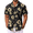 Black - Yellow Flower, variant on COOFANDY Men Beach Shirts Short Sleeve Boho Hippie Shirts Summer Button Down Shirt