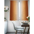 thumbnail image 5 of Sheer Curtains 72 Inches Long, Dark Burnt Orange Ombre Light Filtering Window Curtains for Living Room, Modern Grey Gradient Farmhouse Art Rod Pocket Voile Sheer Curtain Drapes, 52"W x 72"L, 2 Panels, 5 of 8