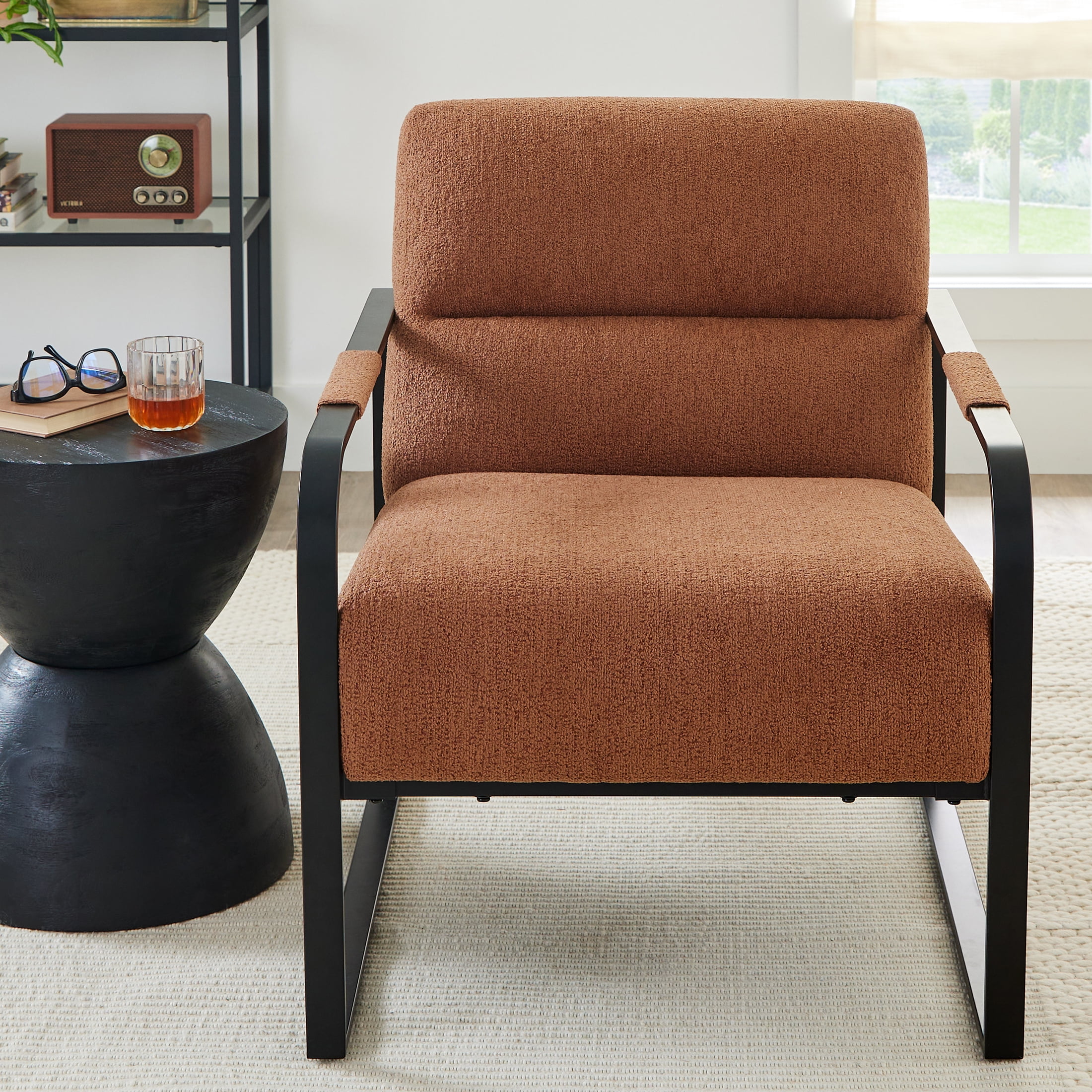 Better Homes & Gardens Wyatt Accent Chair, Copper Bouclé
