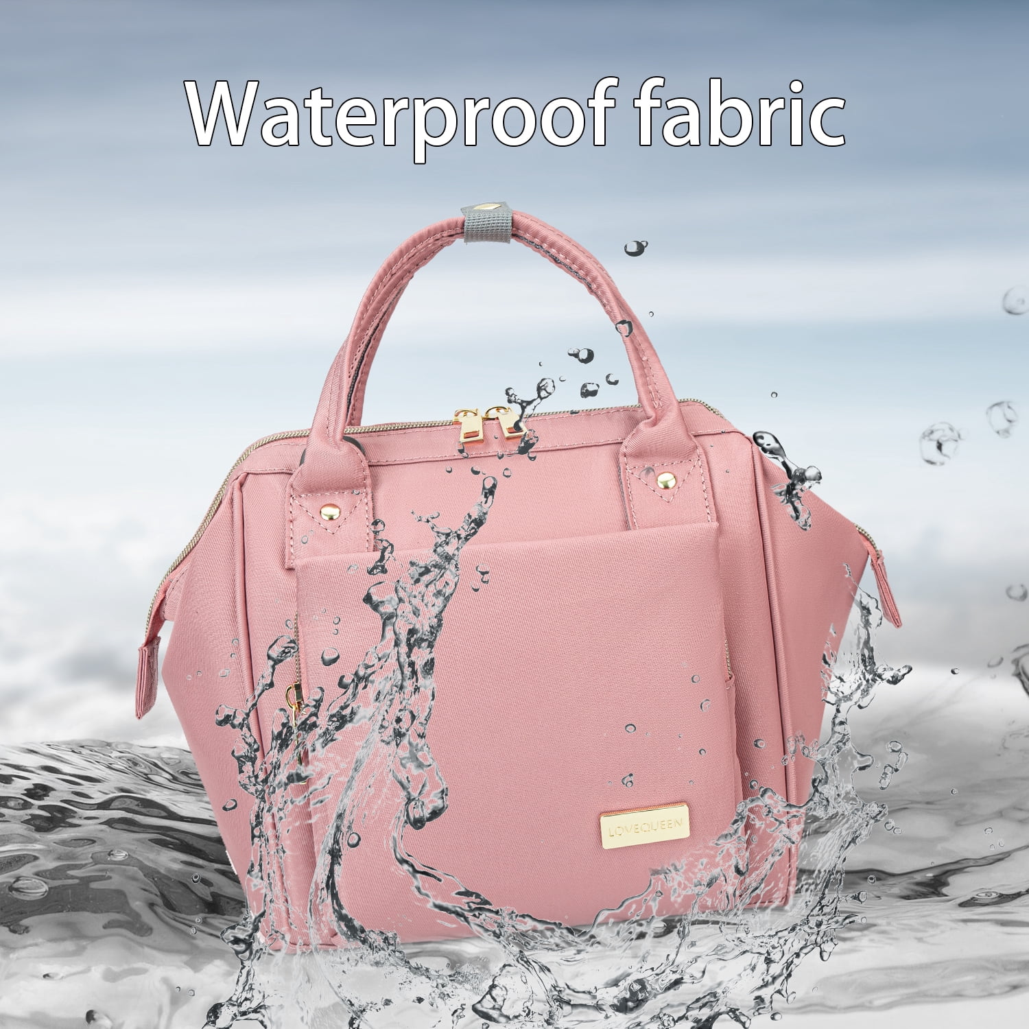 Baby Diaper Bag Nappy Backpack Waterproof Multi-Function Convertible Mini Smart Diaper Bag Backpack for Outdoor