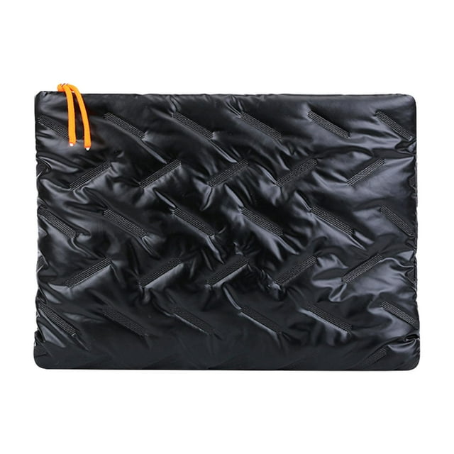 Funda para ordenador portátil, funda de transporte para ordenador, impermeable, a la moda, ligera, suave con cremallera, bolsa para ordenador, funda Negro