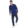 thumbnail image 6 of Uniexcosm Men's Flannel ShirtPlaid Long Sleeve Button Down Shirts, 6 of 8