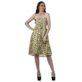 thumbnail image 4 of Moomaya Robes d'Été Sans Bretelles pour Femmes en Crêpe Imprimé, Robe Tube Smockée pour Femmes, 4 of 4
