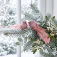 thumbnail image 5 of Christmas Bird Ornaments,2 Pcs Glitter Feather Bird Clips for Tree,Wreath,Garland,Mantel,Festive Home Decor,7.9 in, 5 of 5