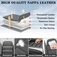 thumbnail image 3 of Fit for HONDA CIVIC 2009 Seat Cover, Faux Leather 5 Seats Full Set With Lumbar Support Non-slip, Gray and White Car Seat Covers, 4-Door Sedans Only, Upgrade the Car's Interior, 3 of 7