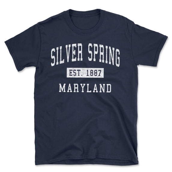 Silver Spring Maryland Classic Established Men's Cotton T-Shirt