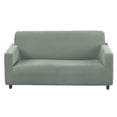 thumbnail image 2 of Sofa Cover Elastic Couch Protector Slipcover 2/3 Seater Washable Furniture Dust-Proof Cover with 8/10 Sponge Strip Soft Couch Full Cover Solid Color Sofa Slipcover Pet-Proof for Sofa, 2 of 10