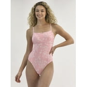No Boundaries Print One Piece Swimsuit with Princess Seams, Women's