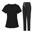 thumbnail image 1 of Conjunto De Uniforme Médico Strade Fareast Limited Para Mujer Pantalones Superiores De Enfermera Ropa De Trabajo Negro L, 1 of 8