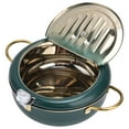 thumbnail image 4 of Cooking Fryer, Stainless Steel Portable Frying Pot Temperature Controllable with Lid for Picnic for Camping for Household, 4 of 8