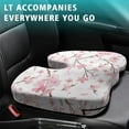 thumbnail image 4 of Premium Floral Pattern Memory Foam Seat Cushion Ergonomic Chair Pad for Office Chair, Car, Airplane & Bleachers Sciatica, Tailbone Hip & Back Pain Relief - Chair Cushion for Long Office Workers., 4 of 5