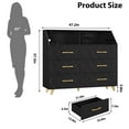 thumbnail image 5 of M optimized Dresser with Charging Station, LED TV Stand Dresser with 6 Drawers, Wood Modern Dressers & Chests of Drawers for Closet, Bedroom, Living Room, Hallway, Entryway, 5 of 7