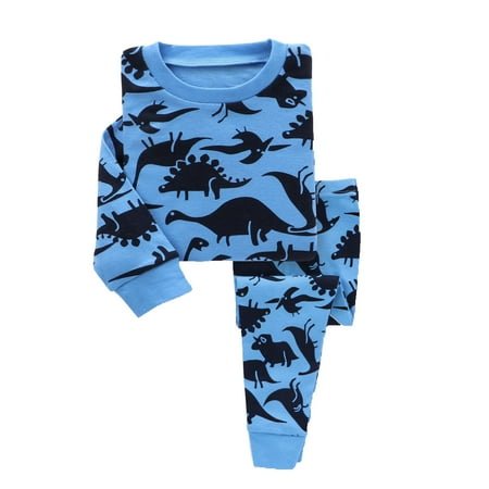 

Leaf Printed Boys Outfits Soft Pajamas Printed Long Sleeves Sleepwear Top Pants Children Kids Spring Summer Casual Cartoon Fashion Outwear Streetwear Sets