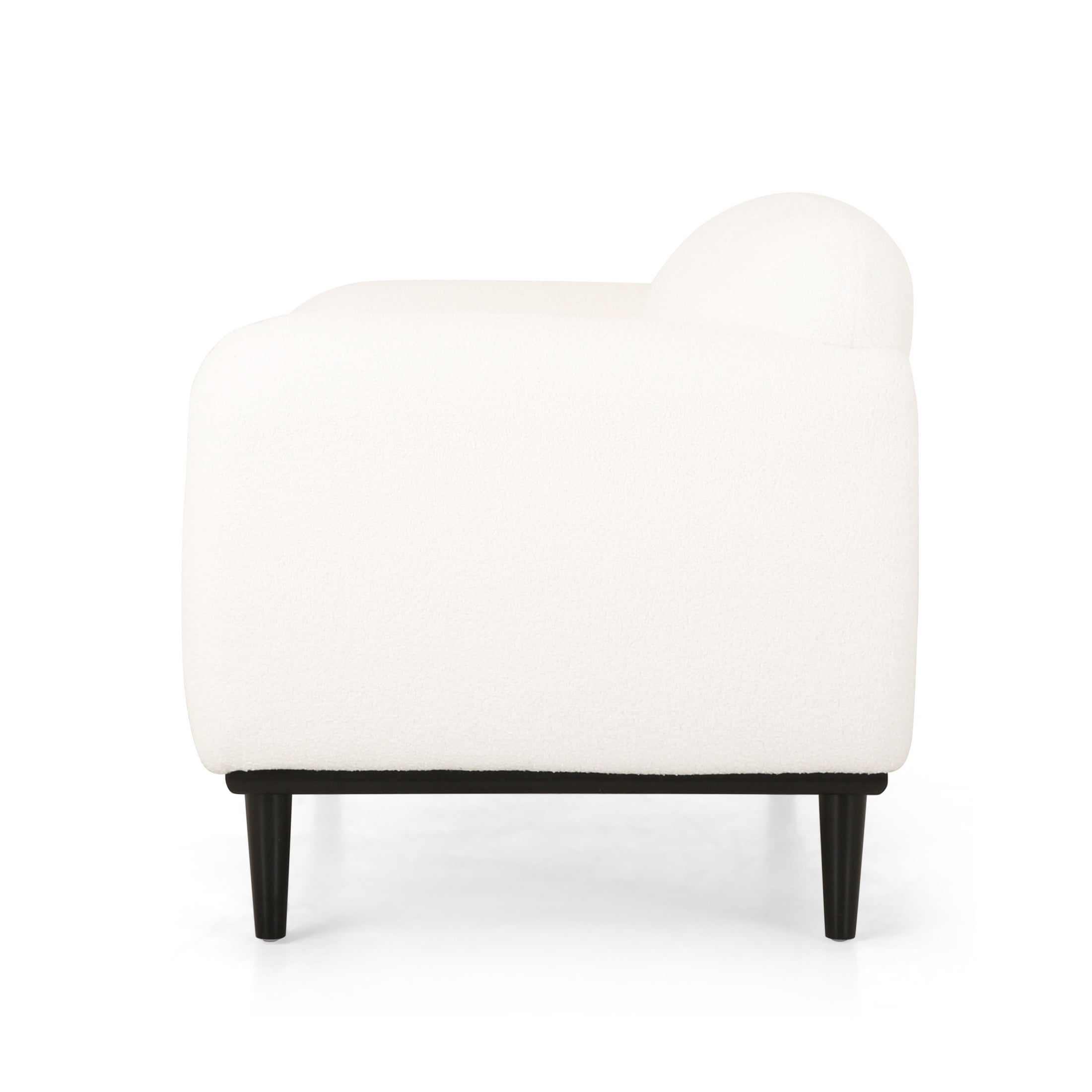 Christopher Knight Home 50" Modern Boucle Loveseat Sofa for Living Room or Office, White