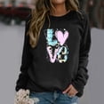 thumbnail image 2 of EHQJNJ Chandails en Molleton à Col Rond pour Femmes Graphique Western Imprimé de la Saint-Valentin Manches Longues Blouse Pull Décontracté (Style 03) Chandails en Molleton Mignons pour Femmes, 2 of 4