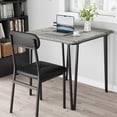 thumbnail image 2 of Small Dining Table Set for 2, Space Saving 3 Piece Square Dining Set for Small Apartments and Home Offices, Small Kitchen Table and Chairs Set, Furniture Set Dinette，Table with 2 Chairs, 2 of 9