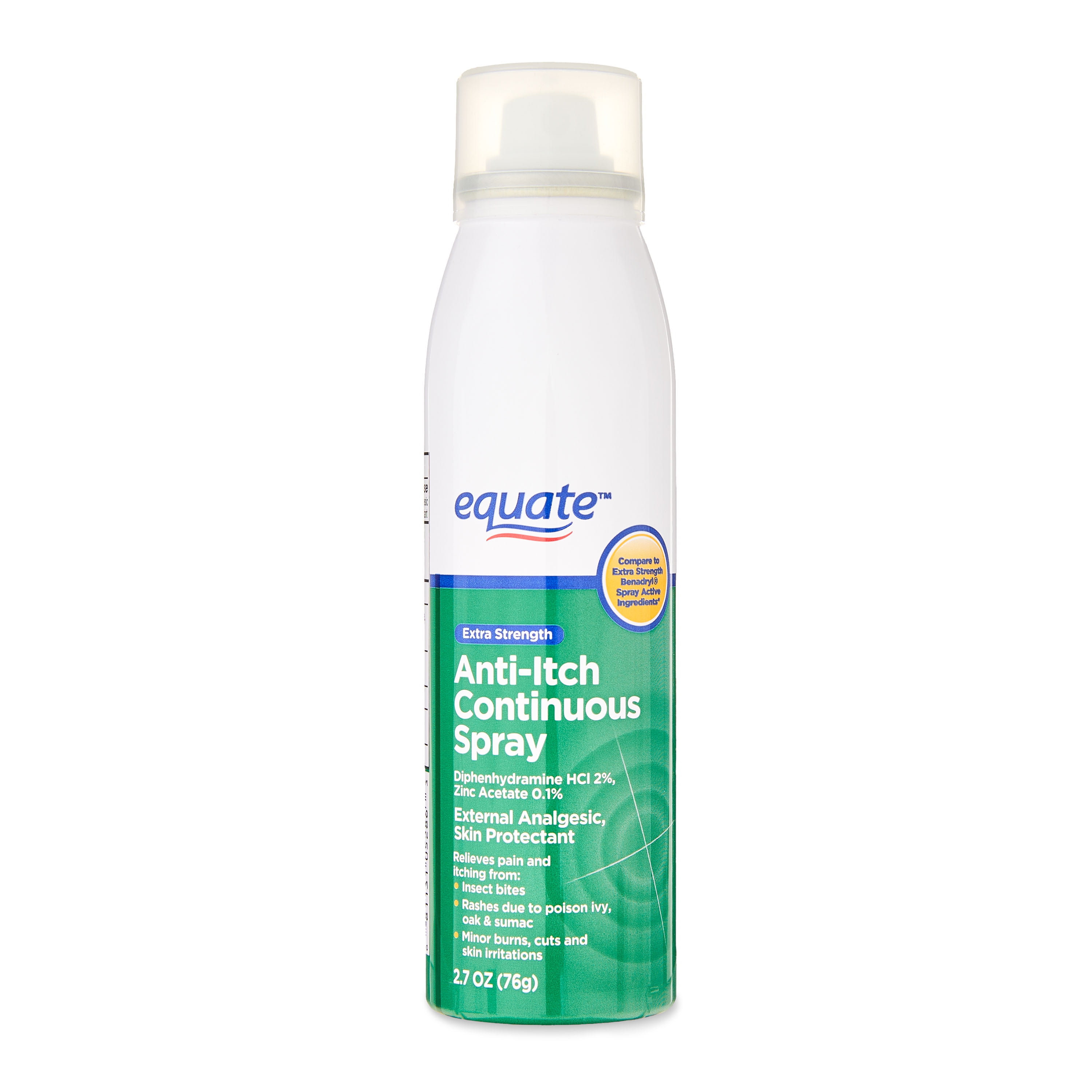 Glad volgens Vroegst Equate Extra Strength Anti-Itch Continuous Spray, 2.7 oz - Walmart.com