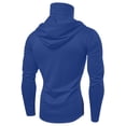 thumbnail image 5 of Dianli Gifts Casual Unisex Summer Solid-Color Long Sleeve Hooded Sun-Protection Top with Face Mask and Side Zipper Sunscreen Jacket Lightweight Breathable UV Protection Outdoor Travel, 5 of 9