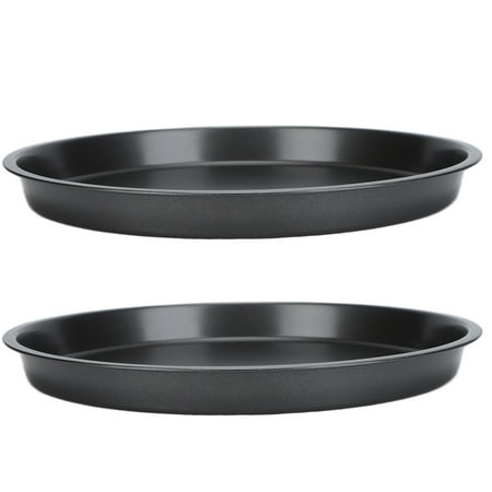 

Baking Pan Thickened 2Pcs Non Stick Portable Carbon Steel Pizza Tray For Restaurant For Bakery 6in 9in 10in 12in