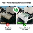 thumbnail image 4 of Golf Cart Seat Covers for 2 Seater,Eucalyptus Microfiber Cart Seat Towel Blanket,Leaf Branch Nature Fruit Spring Summer Absorbent Breathable Non Slip Bench Seats Protector for Golf Course 51"x31", 4 of 9