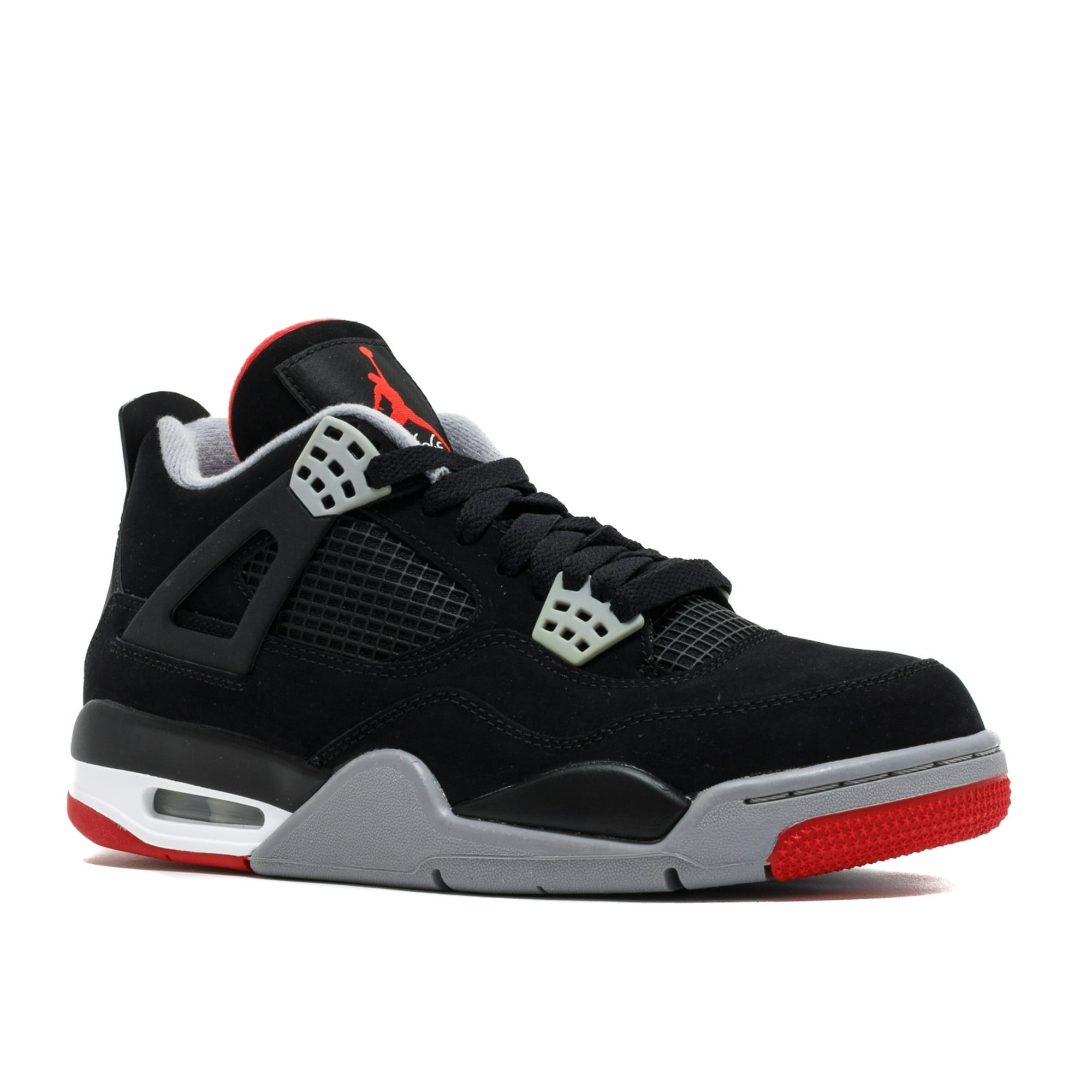 Air Jordan Men Air Jordan 4 Retro Bred 2012 Release 308497 089 Size 8.5 Walmart