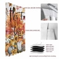 thumbnail image 6 of Fall Gnomes Pumpkins Blackout Curtains for Bedroom/Living Room, Pinch Pleated Black Out Curtains, Thanksgiving Maple Floral Country Leaves Room Darkening Window Drapes with Hooks 2 Panels, 59"x70", 6 of 8