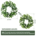 thumbnail image 5 of Spring Summer Wreath for Front Door Wreath with Eucalyptus Leaves for Indoor Outdoor Farmhouse Home Porch Wall Window Festival Wedding Decor, 5 of 6