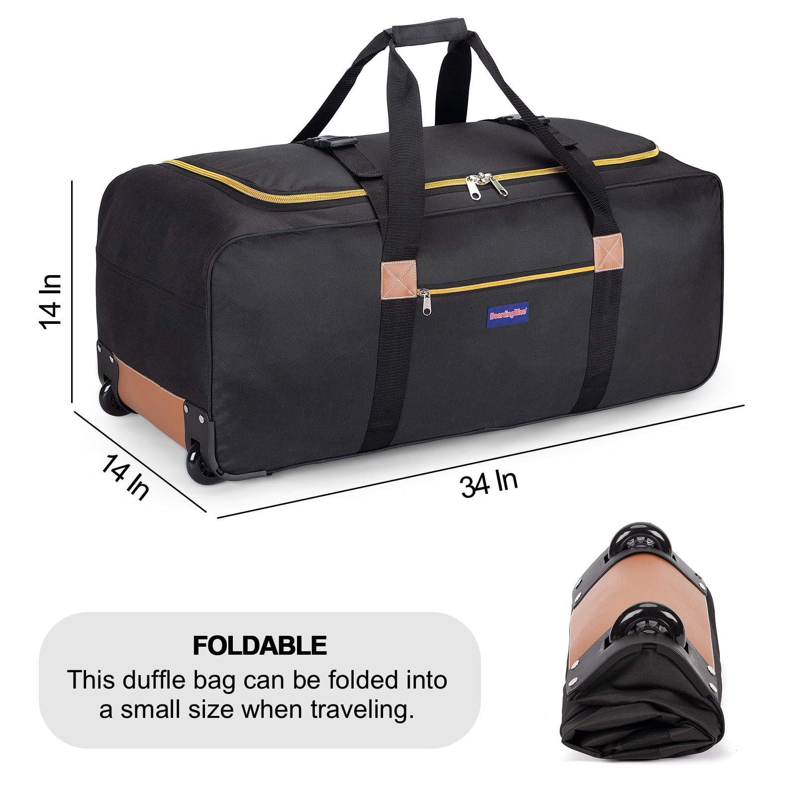 Rolling Duffle Bag with Wheels, 50L Travel Carry on Wheeled Duffel Luggage  with Rollers - China Trolley Backpack and Bolso price