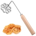 thumbnail image 1 of Bunuelos Mold Achappam Mold Kitchen Baking Mold Bunuelos Tool Waffle Mold with Handle, 1 of 6