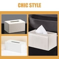 thumbnail image 2 of OULII Facial Tissue Holder Box Tissue Container Box Artificial for Office Use 1Pcs, 2 of 8