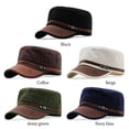 thumbnail image 4 of Men Breathable Cotton Cadet Hat Baseball Cap Army Hat Sun Cap NAVY BLUE, 4 of 8
