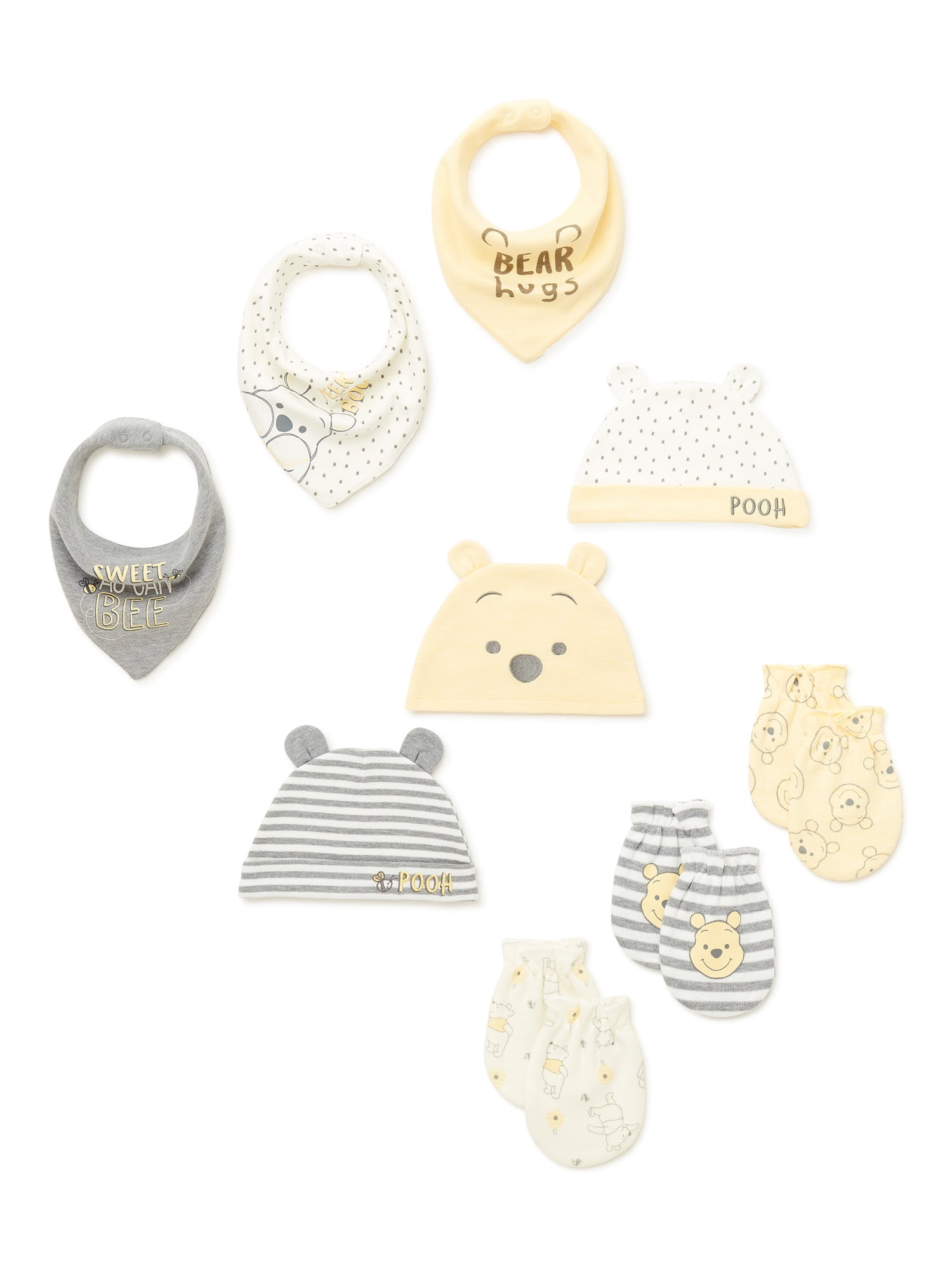 Christmas Baby Mittens Pooh Bear 