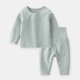 thumbnail image 2 of Gibobby Conjunto de pantalones para niños Conjunto de 2 piezas de camisetas y pantalones de manga larga para niños pequeños, ropa para niños(Verde,3-6 Meses), 2 of 5