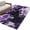 Purple, variant on Purple Black Geometric Area Rug 3x5 Washable Rug Non Slip Modern Abstract Crystals Artwork Large Area Rug Indoor Floor Carpet for Entryway Bedroom Kitchen Living Room Home Office Dining Room Nursery