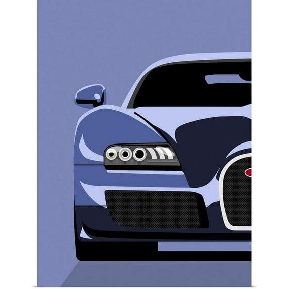 Great BIG Canvas | Rolled Michael Tompsett Poster Print entitled Bugatti Veyron