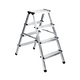 thumbnail image 1 of Escalera Plegable De Aluminio 3 Peldaños / Portátil Y Ligera, 1 of 7