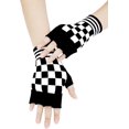 thumbnail image 3 of GFDYREE Unisex Stretchy Fingerless Hand Warmer Skeleton Gloves, 3 of 5