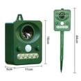 thumbnail image 4 of Dispositivo disuasorio de animales, detector de movimiento para exteriores, repelente de animales con energía solar utilizado para uso en exteriores y patios, 4 of 5