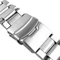 thumbnail image 3 of Stainless Steel Watch Strap Wrist Bracelet Silver Color Metal Watchband With Folding Clasp For Men Women 202224mm, 3 of 5