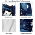 thumbnail image 4 of luoweisi Men's Beach Shorts Quick Dry Swim Trunks with Mesh Lining Galaxy Polar Bear M, 4 of 5